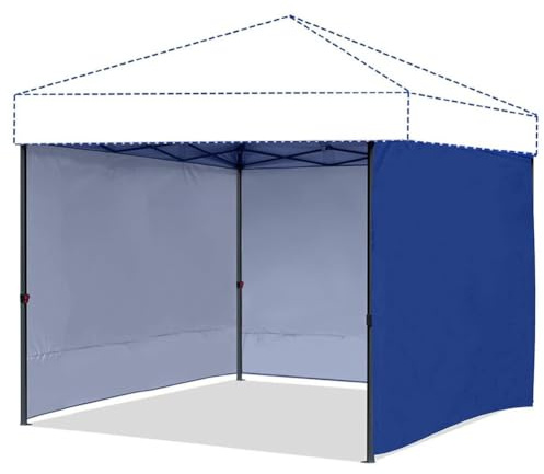 URPIZY Juego de 3 paneles laterales para tienda de campaña, 210D con revestimiento de plata, 305 x 200 cm por pieza, protección contra el viento y privacidad, para toldos y cenadores emergentes, color