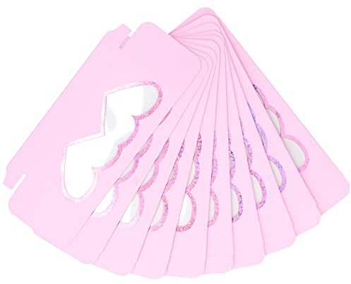 Lmrysalque 10 Uds. Estuche vacío para pestañas, caja de almacenamiento de papel, contenedor, caja de embalaje para pestañas postizas (D20)