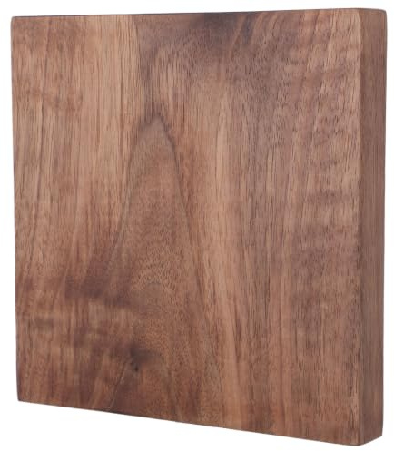 BESPORTBLE Planche Bois de Noyer Naturel Contreplaqué Dur Non Fini pour Bricolage Gravure et Décoration Murale Panneau Robuste Bois Massif pour Projets Artisanaux et Étagères