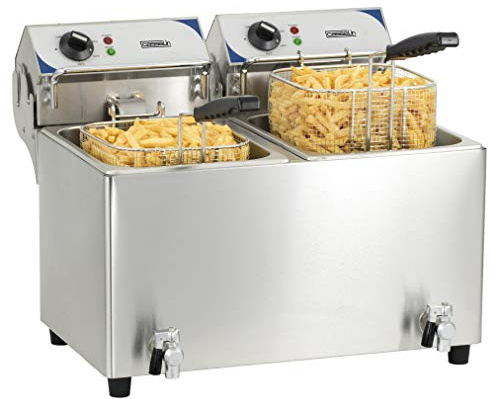 Casselin CFEV72 - Friteuse électrique avec vanne de vidange 2 x 7 litres