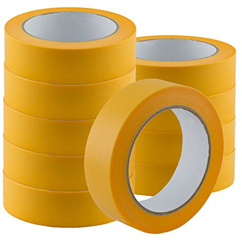 6 Rollen Goldband PLUS 30mm x 50m Finelinetape Malerkrepp Abdeckband Washi Lack