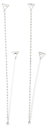 VORCOOL 2 Pares de Tirantes de Diamantes de Imitación Ajustables con Diamantes de Imitación, Ajustable Correa de Hombro para Mujer Cinturón Tirantes Sujetador Decorativos Antideslizante