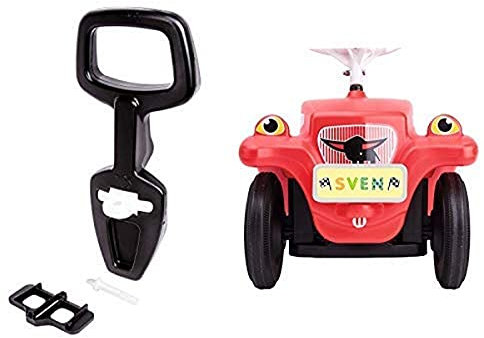 BIG 800056445 - Bobby Car Walker 2-in-1 Zubehör Lauflernhilfe, Rückenlehne & BIG-Bobby-Car Mein Nummernschild