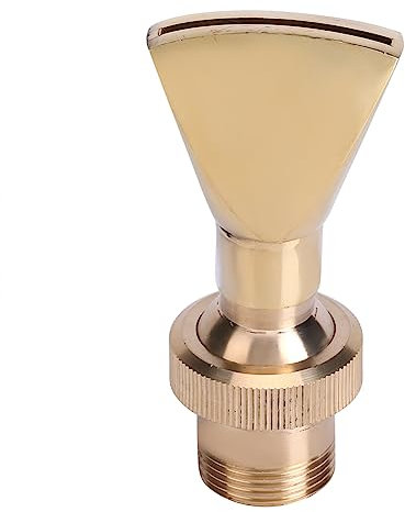Lazmin112 Ugello Fontana, Ottone 1/2 DN15 e 3/4 Regolabile a Getto d'Acqua per Piscina a Testa Piatta