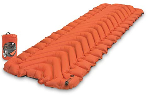 Klymit Colchoneta de Dormir Unisex con Aislamiento estático en V, naranja-2020, Talla única