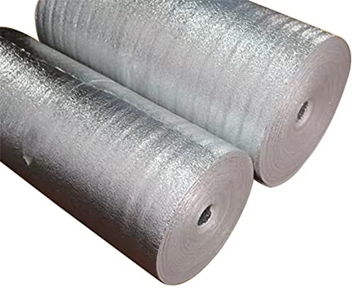 HARICSET Base Aislante Suelo Laminado Espuma de Polietileno 2 mm de Espesor Alta Densidad Recubierta con Película PE con Función de Barrera de Vapor para Suelos Laminados y Parqué(Size:1 * 35m)