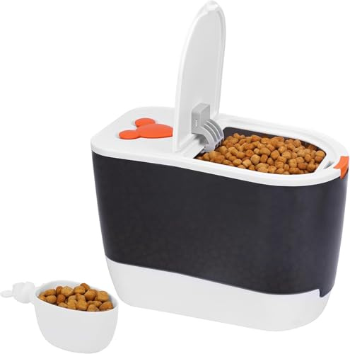 BELLE VOUS Contenitore Cibo Cani e Gatto con Paletta - Porta Crocchette con Coperchio 10 kg - Porta Cibo per Cani Gatti Uccelli - Contenitore per Mangimi Cereali e Alimenti Secchi