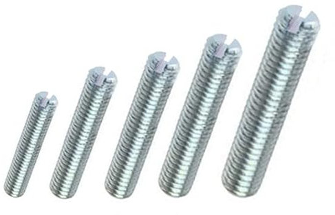 Gewindestift/Madenschraube mit Kegelkuppe + Schlitz - flach Stahl verzinkt DIN 551 (10, M3 x 3 mm)