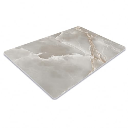 Pagnanno. Chopping Board-Catering Cutting Set-Kitchen Board-Glass Worktop Savers-Sink Chopping Board-Large-Worktop Protectors Heat Resistant-Marble Effect Grey (Design 3, 30 x 20 cm (Pack of 1))