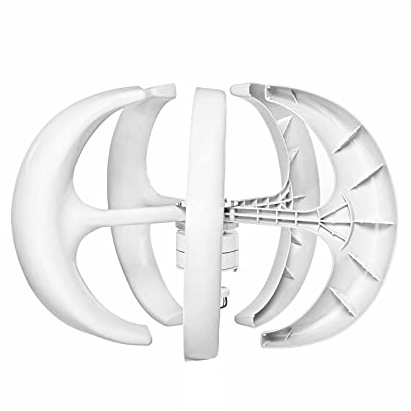 QAZNHODDS Vindkraftverk 8000W 12/24V med 5 blad MPPT-styrenhet för hemmabruk Låg ljudnivå Hög effektivitet med styrenhet