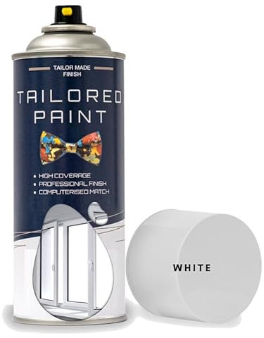Tailored Paint Upvc Window & Door Aerosol Spray Paint For Facia Boards Windows Doors Garage Roller Doors Spouting Guttering - No Primer Needed - Gloss x2 Can