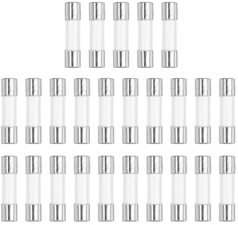 QUARKZMAN Feinsicherung 2A, 5x20mm Glassicherung Sicherungen 25er Packung Schnelle Glasrohrsicherung