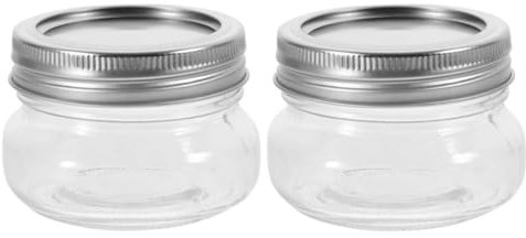 Cabilock 2St Einmachglas Mini-Aufbewahrungsbehälter klare Marmeladengläser marmeladegläser marmeladengläser deckchen Glasbehälter Einmachgläser klein Mit Deckel Vorratsdose kleine Dose