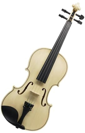 Geigen Anfänger mit Etui Bogen Schulterstütze Dämpfer Saiten 4/4 1/2 1/4 1/8 Log Farbe Akustische Violine(1/2)