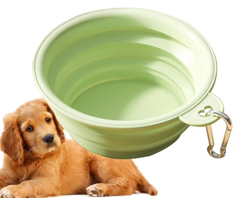 Bols d'eau pour Chiens, Bol d'eau pour Chien, Bols de Voyage en Silicone pour Chien pour l'alimentation en Eau, Bols de Voyage pour Chiens pour l'alimentation en Eau, mangeoire Portable en Silicone
