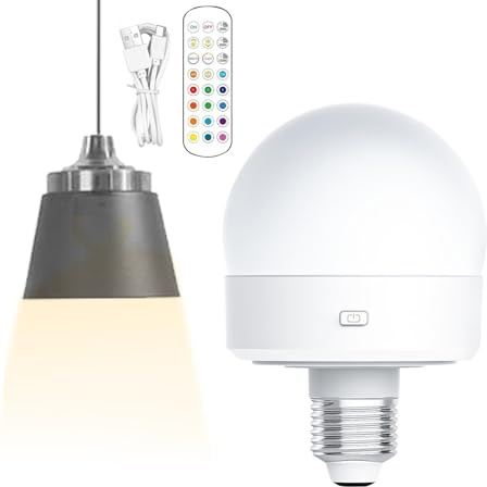 Bombillas recargables | Bombilla de batería regulable | Luz de control remoto | Bombilla recargable con control remoto, Bombilla recargable regulable, Bombilla con batería, Bombilla LED recargable,