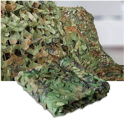 LLurAQE Camo Netting 10Mx12M Camouflacover, Woodland Camo Netting for Camo Birthday Party Themed Garden Fence Net for Hunting, Decoration, Sun Shade, Camping