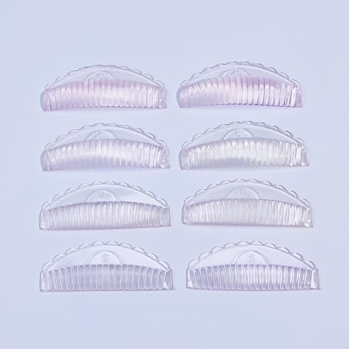 Lomansa Bigodini Laminazione Ciglia, Cuscinetto a Sollevamento delle Ciglia, Super Appiccicoso, Crea Ciglia a Grappolo, Adatto per il Salone (Rosa)