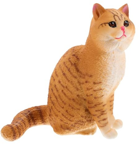 Levemolo Kunststoff Katze Statue Katzenskulptur Plastikkatzenfigur Für Garten Rasen Villa Gartendekor Gartenzubehör