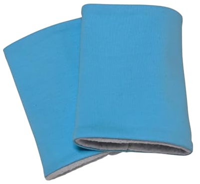 Britta Meier Pulswärmer, Handgelenk-Stulpen aus Jersey und Baumwoll-Fleece, aus meiner Nähwerkstatt in Ostfriesland (Hellblau)