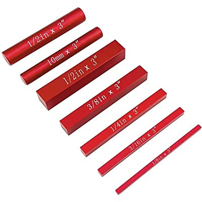 Industrielle Endmaße 7-teiliges Endmaß-Set Aluminium-Höhenlehren-Set Setup-Stangen Präzisionsstangen for Testen von Gage-Block-Gage-Messwerkzeug für Oberfräsen- und Tischkreissägenzubehör