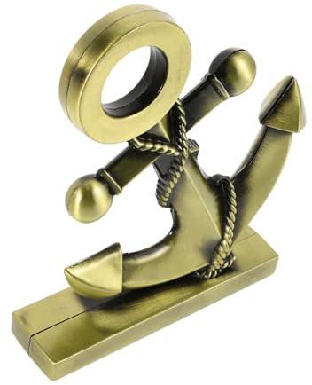 iplusmile Mediterranean Style Metal Anchor Ornament for Nautical Themed Decoration Vintage Alloy Boat Anchor Model for Home Dining Room Bar and Office Decor