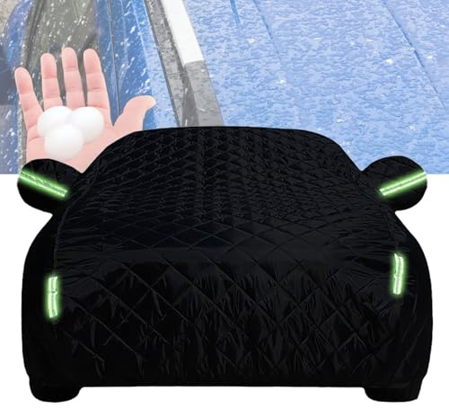 XMYAN Car Cover Outdoor Waterproof Sun Rain Snow Hail Protection for Mini countryman F60 2017-2022, Anti-hail Car Cover with Right Side Zipper Thickened Cotton Breathable Dustproof All-Weather(Black)