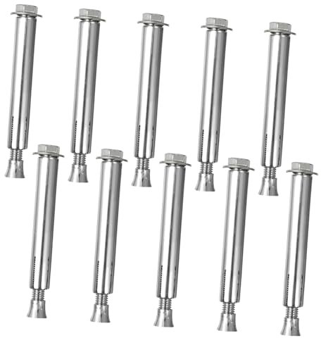 CIYODO Pernos De Expansión Para Reductores De Velocidad De Hierro 80x100mm Para Asfalto Anclaje Duradero 10 Unidades Instalación Vial