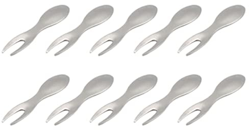 Porta pannocchie in acciaio inox per barbecue, spiedini per pannocchie, forchette per frutta da picnic, bastoncini, 10 pezzi, forchette per mais, per barbecue, bastoncini per