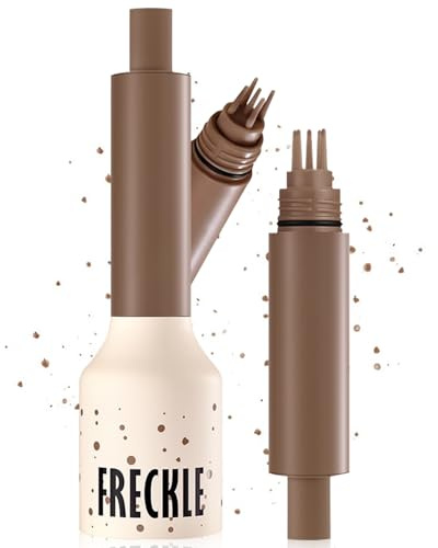 Tampon pour Taches de Rousseur, Stylo de Taches de Rousseur Naturelles, Fausses Freckles Pen pour le Maquillage Sans Effort Naturel, Imperméable Longue Durée à Séchage Rapide (Caramel)