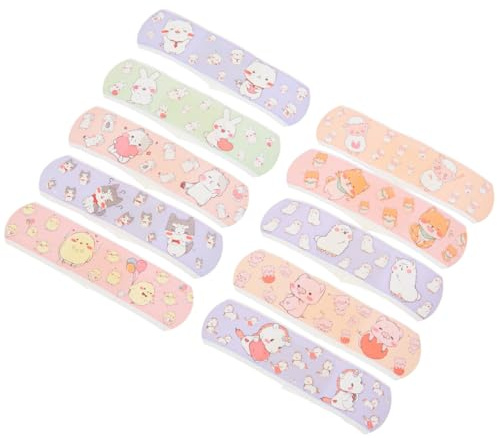 ASAKKURA 1 Caja Caja de Unidades de Vendajes Adhesivos Impermeables y Transpirables Adhesivas con Diseño de Pegatinas para Dedos y Articulaciones Suaves y Elásticos para Protección y