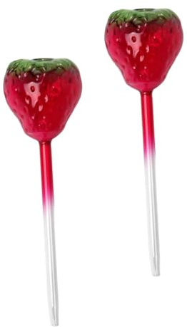 ibasenice 2 Pièces Bulbes Arrosage Verre Fraise Automatique pour Plantes Intérieur et Extérieur Hydratation Continue et Réutilisable Outil Irrigation Simple et Pratique