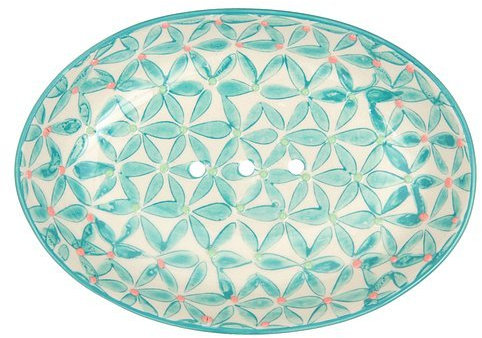 Tranquillo Seifenschale 'Lou' - Keramik, Türkis, 9x14 cm