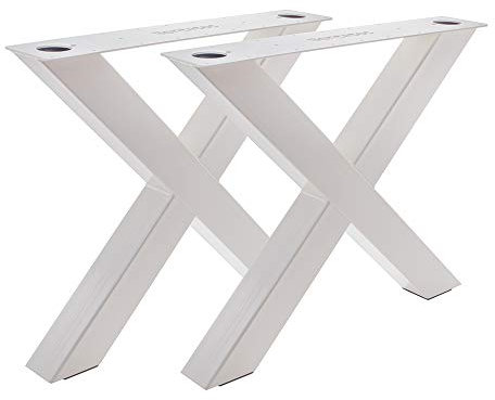 Bentatec 2 Stück Tischgestell X100/100 Weiß