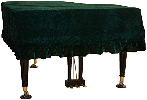 Pevfeciy Flügel Klavier Keyboard Abdeckung, European Classical Gold Velvet Piano Cover, Staubschutztuch, Klavier flügel