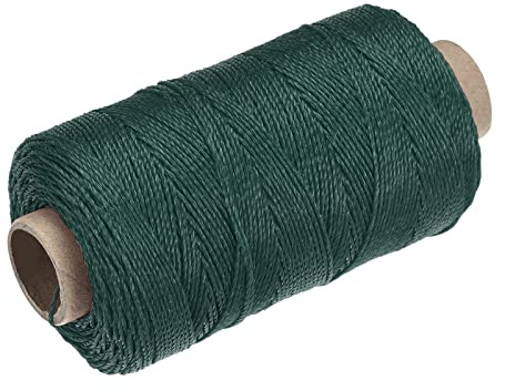 sourcing map Twisted Mason Line Nylon Twine String Cord Dark Green 100M/109 Yard 1MM Dia for Netting, Landscaping, Home Improvement, DIY Projects, Crafting, Masonry, Gardening