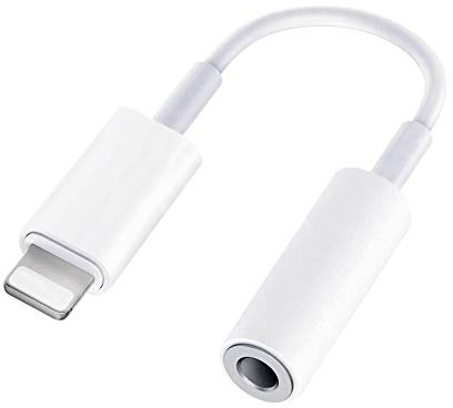 Lightning Kopfhörer Adapter [Apple MFi Zertifiziert] iPhone auf Klinke 3.5 Adapter AUX Audio Dongle auf Kopfhöreranschluss Adapter Kompatibel mit iPhone 14/13/12/11/XR/X/XS/8/7 Unterstützt alle iOS