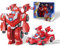 Super Wings EU770351 - Super Robot Suit Jett, ca. 18 cm große verwandelbare Spiel-Figur, 2-in-1 Roboter Anzug und Super Auto, für Kinder ab 3 Jahren, Red