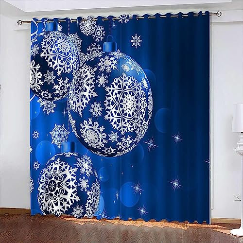 Blickdicht Blackout Vorhang Mit Ösen Schalldämmend Gardinen Polyester 3D Bedruckt Science-Fiction-Schneeflocke Für Wohnzimmer Schlafzimmer Kinder Oder Babyzimmer - Verdunkelungsvorhänge-5M5K0F1A0H3