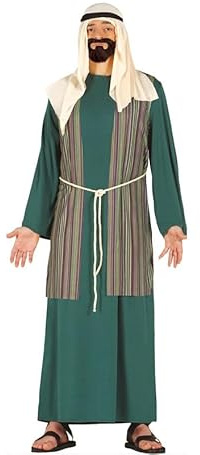 ZZ DISFRAZZES | Disfraz San José para Hombre, Kit de Hombre Adulto Belén Viviente - Disfraz San José con accesorios para Navidad (Talla M)