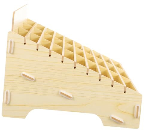 HOODANCOS Boîte De Rangement Élégante En Bois Pour Téléphone Portable 30 Compartiments Fournitures De Bureau