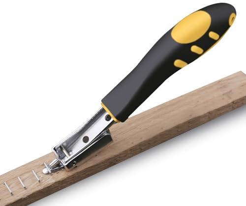 Uadme Klammerentferner Holz, Festigkeit Heftklammerentferner, Entklammerer Enthefter mit Gummihandgriff, Heftklammerentferner für Möbel, Boden, Holzkoffer, Karton, Bilderrahmen