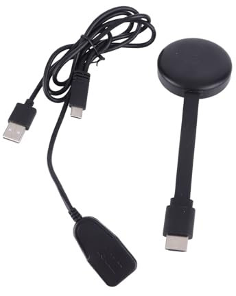 Adaptador de Pantalla Inalámbrico, Transmisor Streaming Media Video Audio Extensor de Archivos PC Portátil Smartphone HDTV Monitor Receptor TV Box Teléfono Tablet Compatible