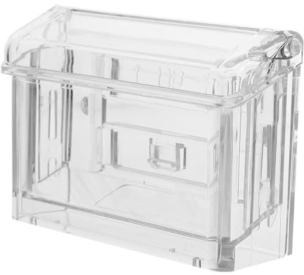 TEHAUX Transparente Visitenkarten-displaybox Aus Acryl Kartenhalter Für Schreibtisch Visitenkartenhalter-display Visitenkartenständer Bürokartenaufbewahrungshalter