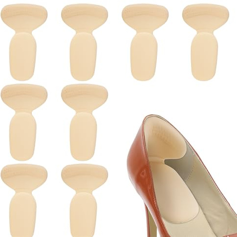 Dalababa 4 Paires Protege Talon Chaussure, Antidérapant Auto-Adhésifs Coussinet Talon pour Chaussure Trop Grande, Évite les Frottements et les Ampoules de Hommes et Femmes