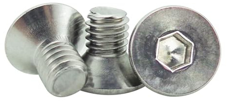 M6 Senkkopfschrauben Edelstahl,40 Stück Schrauben M6 Senkkopf M6 x 10mm Senkkopfschrauben Innensechskant Schrauben Vollgewinde A2 -V2a Senkschraube Edelstahlschrauben