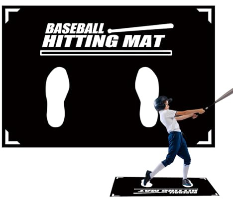 Tapis de frappe de baseball, tapis de frappe de softball antidérapant | Tapis de pelouse Batters - 90 x 60 cm - Accessoire d'entraînement de baseball en plein air pour amateurs et athlètes