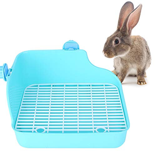 Juroupi Kleintiertoilette, Kunststoff-Haustiertoilette, Chinchilla-Meerschweinchen-Eichhörnchen für Kaninchen