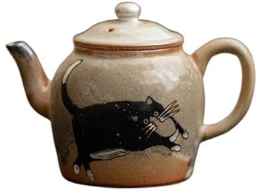 Teiere Servitori Di Caffè Set Da Tè Da Viaggio Teiera In Porcellana Zhiye Bollitore Per Servizi Da Tè Collezione Di Accessori Teiera Per Gatti In Argento Dorato Fatta A Mano Cotta A Legna Teiere Servi