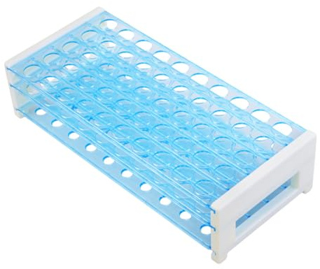 Ciieeo 50trous Support Pour Tubes à Essai Présentoir Organisateur Réutilisable Pour Laboratoire